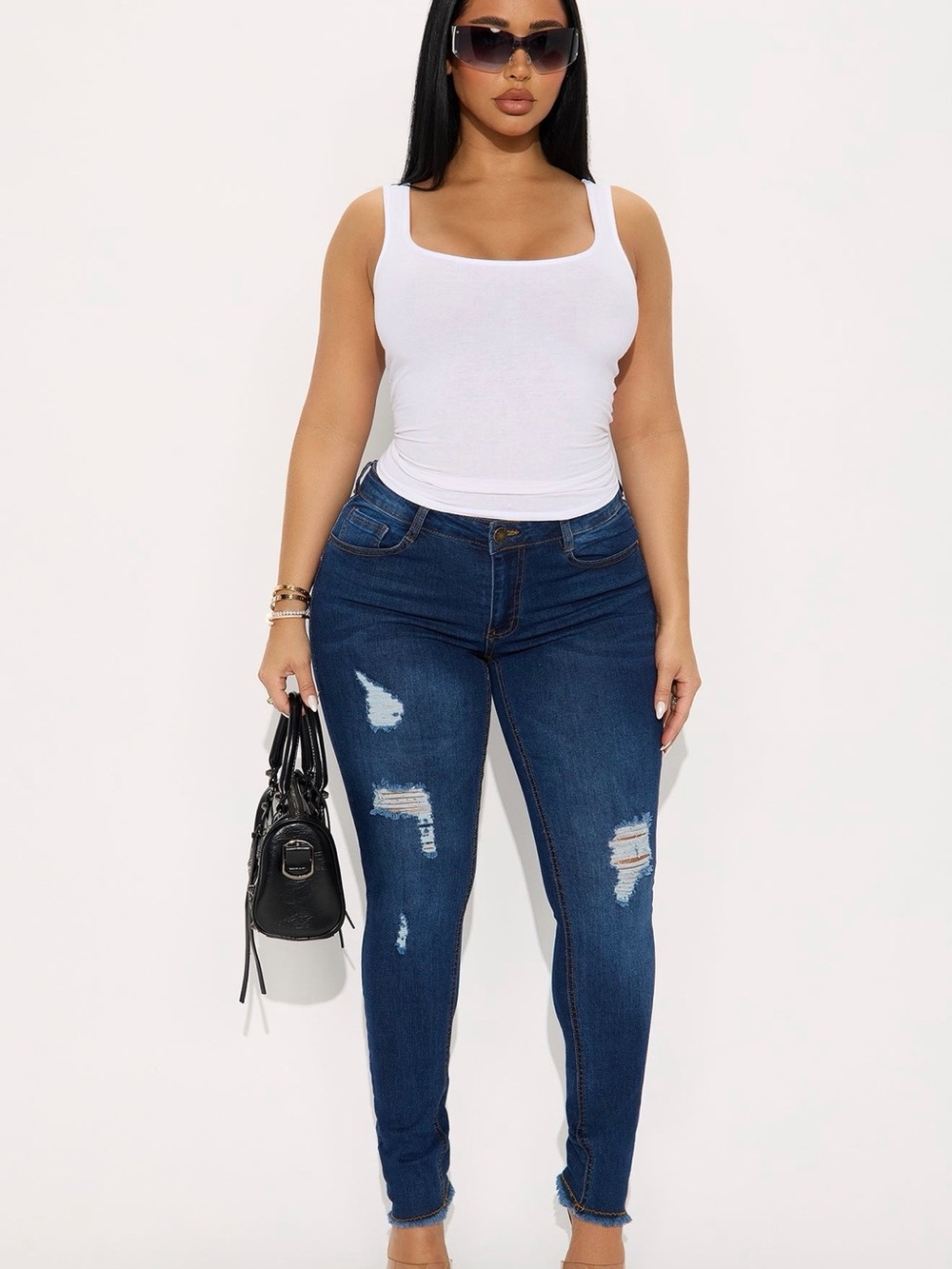 Beverly Drive Ripped Skinny Jeans